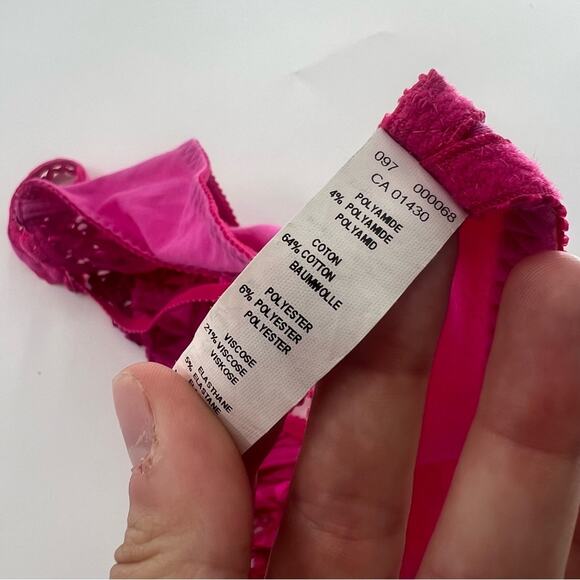 Aubade Paris Bahia & Moi Half Cup Bra Wired Pink Fuchsia Women’s Sexy Intimates - Picture 9 of 10